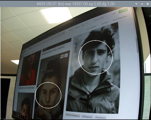 将检测到的人脸绘制到图像上