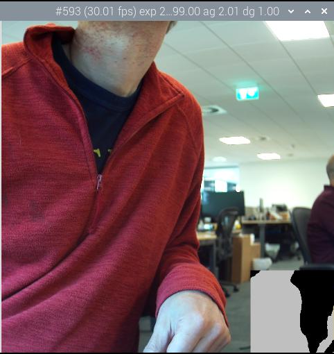 运行分割，并在右下角的地图上显示结果