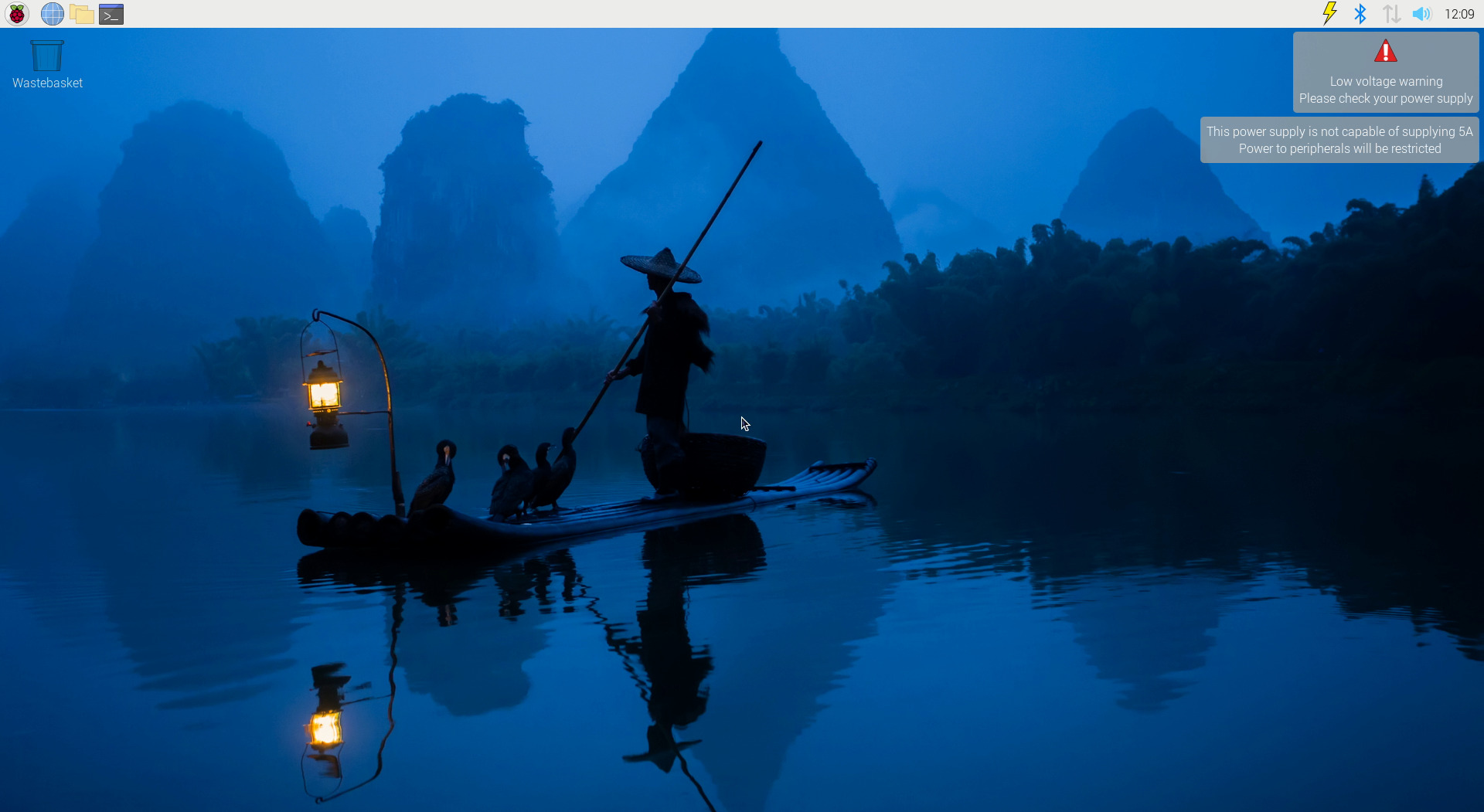 树莓派OS中欠压事件的屏幕警告