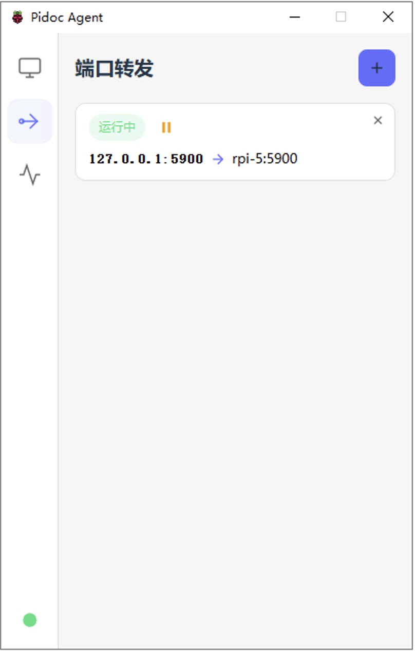 VNC端口转发运行中