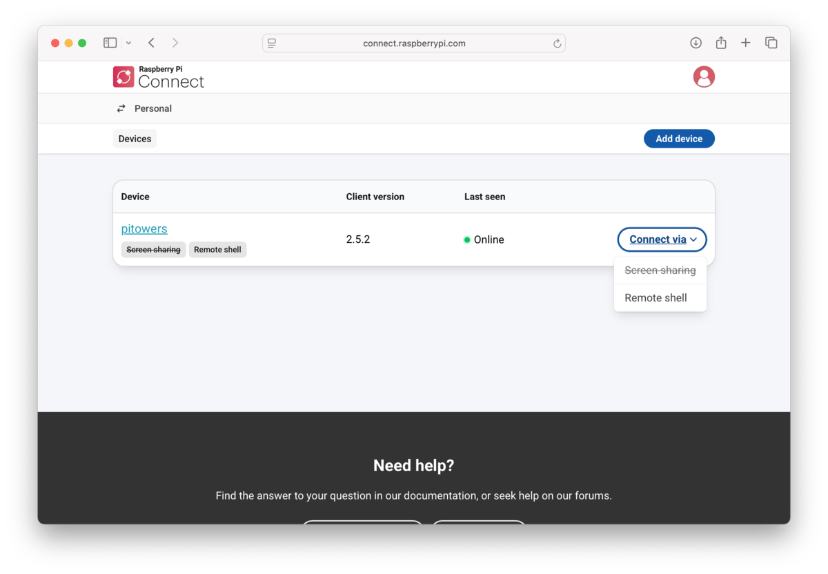 已禁用屏幕共享